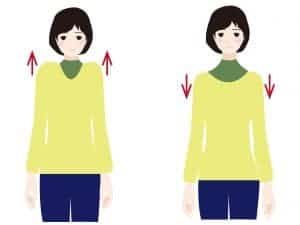 脱力方法のイラスト